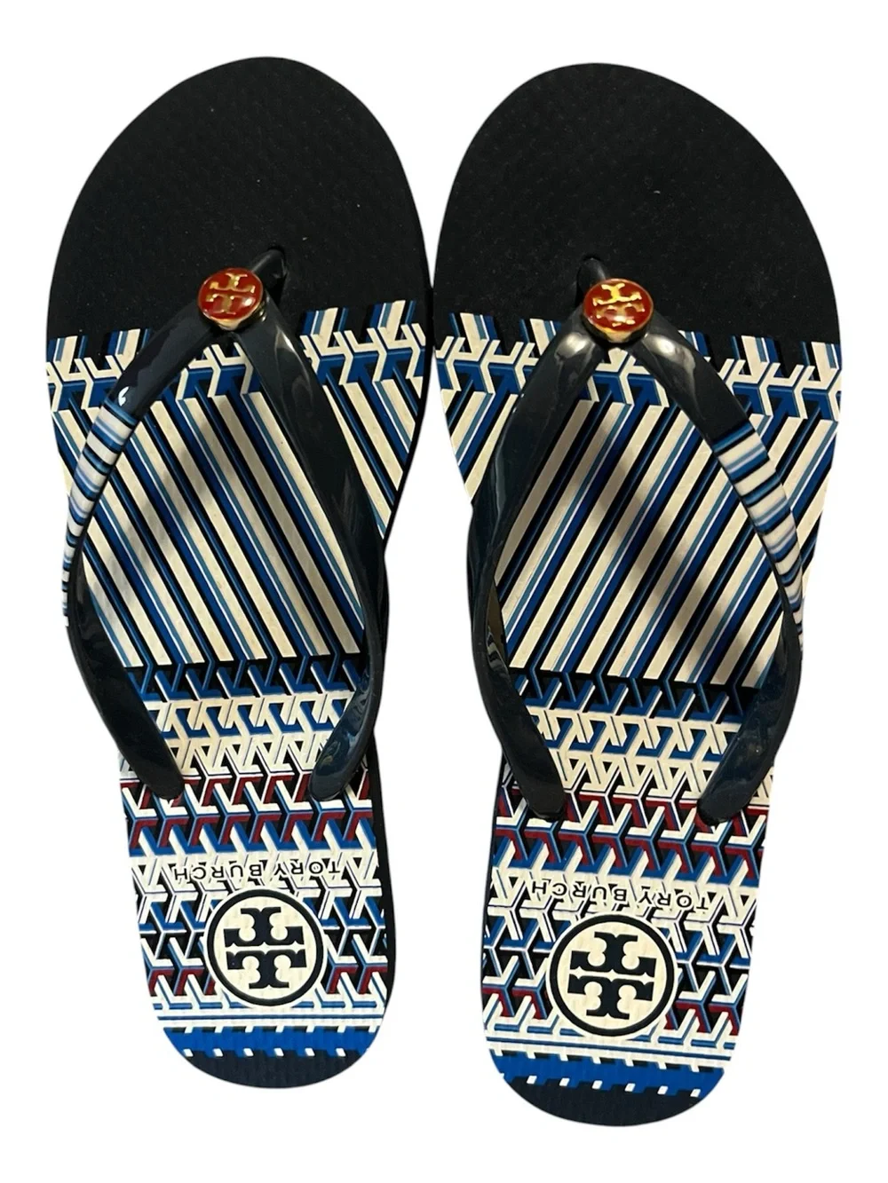 🆕 Tory Burch Geometric T Flip Flops